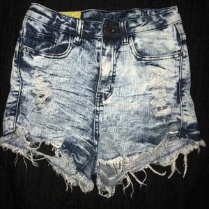 Denim Shorts High Waisted